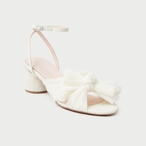 Loeffler Randall Dahlia Pearl Pleated Bow Heel, Size 9
